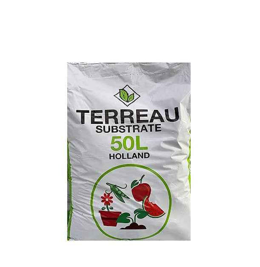 TERREAU Holland Substrate 50 L | Combination: Peat Moss, Black Peat, Irish White Peat, Peat Fractions, Coco-Coir, Bark, Perlite & Clay